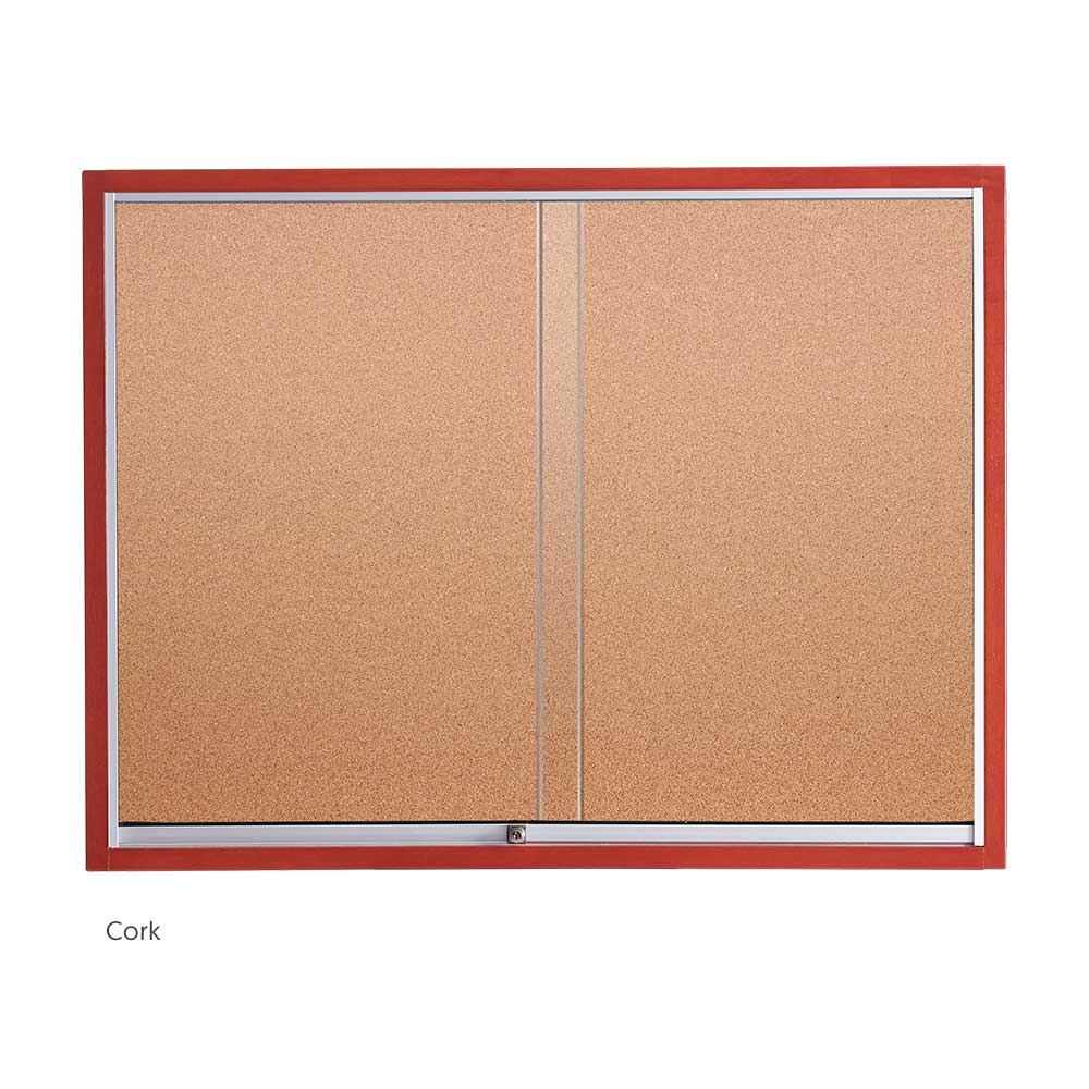 Notice Board-Sliding Glass Kabinet